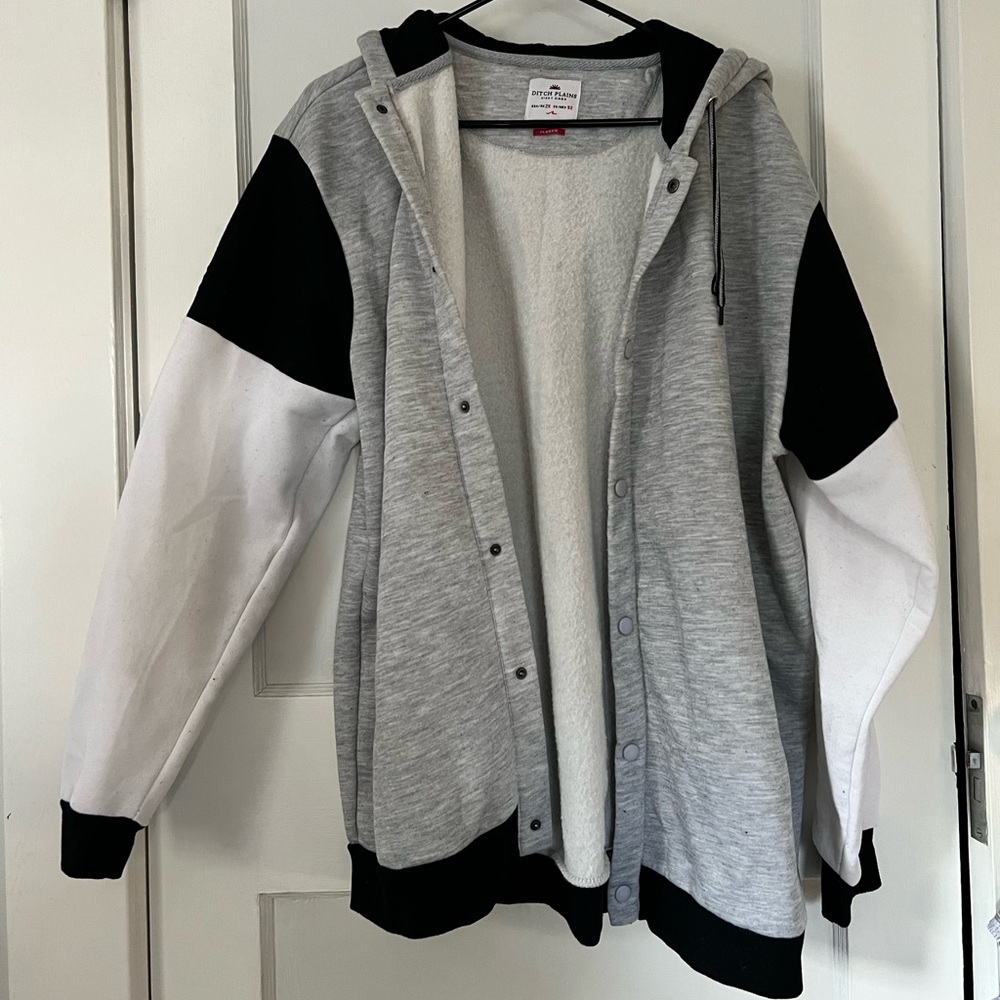 Mens 2XL button down fleece sweater